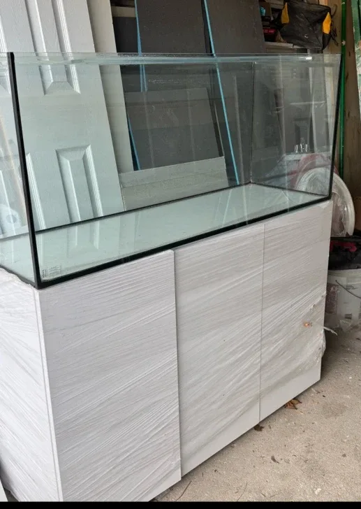 Aquarium with White Stand