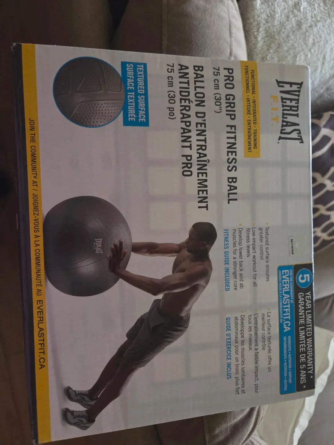 Everlast Pro Grip Fitness Ball - 75 cm (30")