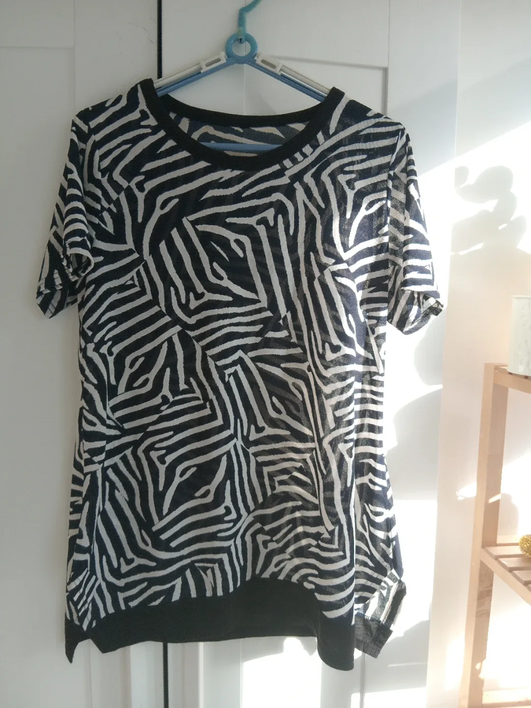 Black & White Zebra Print Top