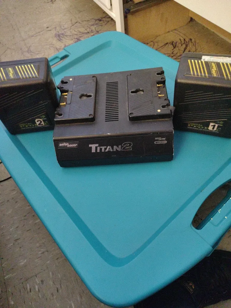 Anton Bauer Titan 2 Battery Charger with 2 battery packs