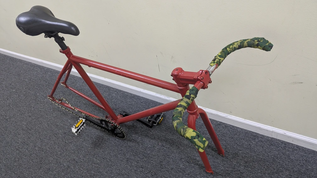 Red 54cm Fixie Bike Bicycle frame - photo 2