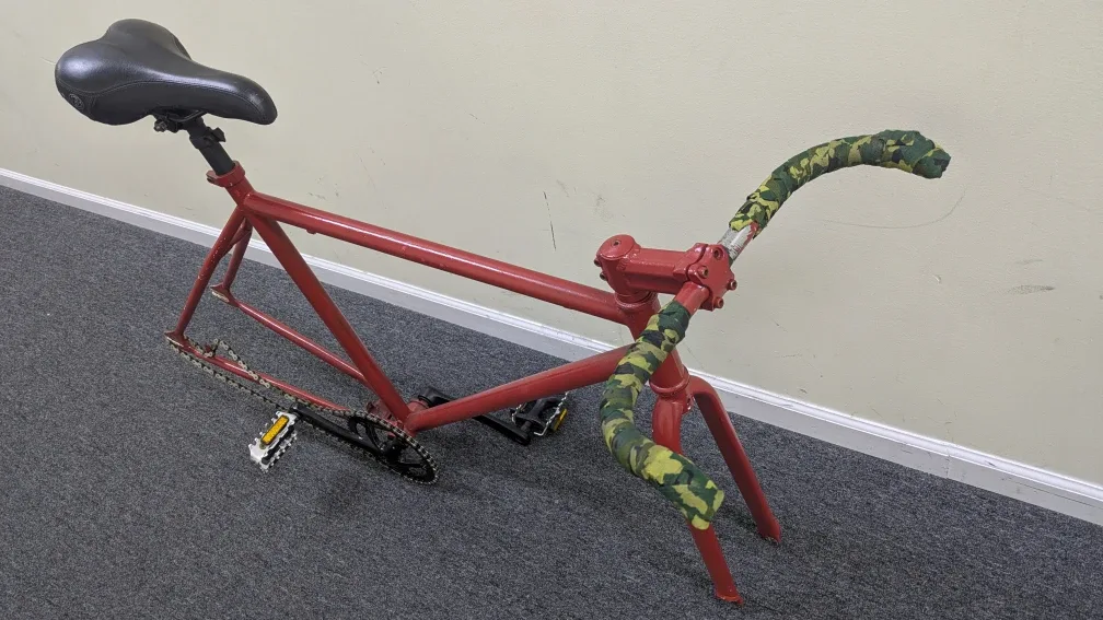 Red 54cm Fixie Bike Bicycle frame image indicator(2)