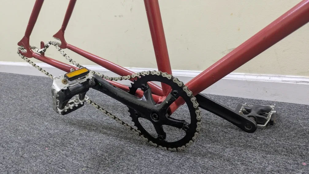 Red 54cm Fixie Bike Bicycle frame image indicator(7)