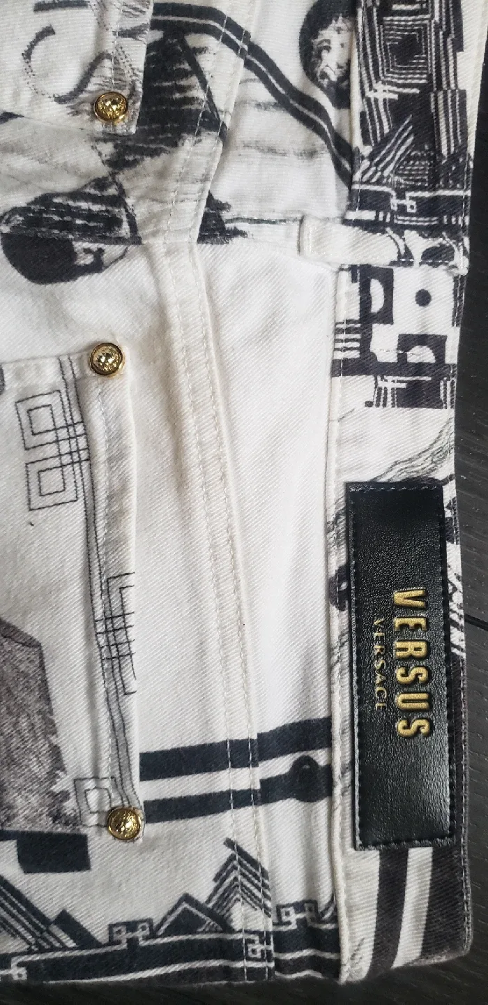 Versace Versus Monochrome Print Jeans image indicator(5)