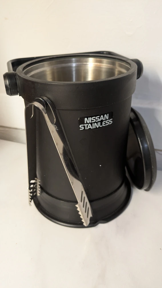 Nissan Stainless countertop Ice Bucket with Tongs - photo 2