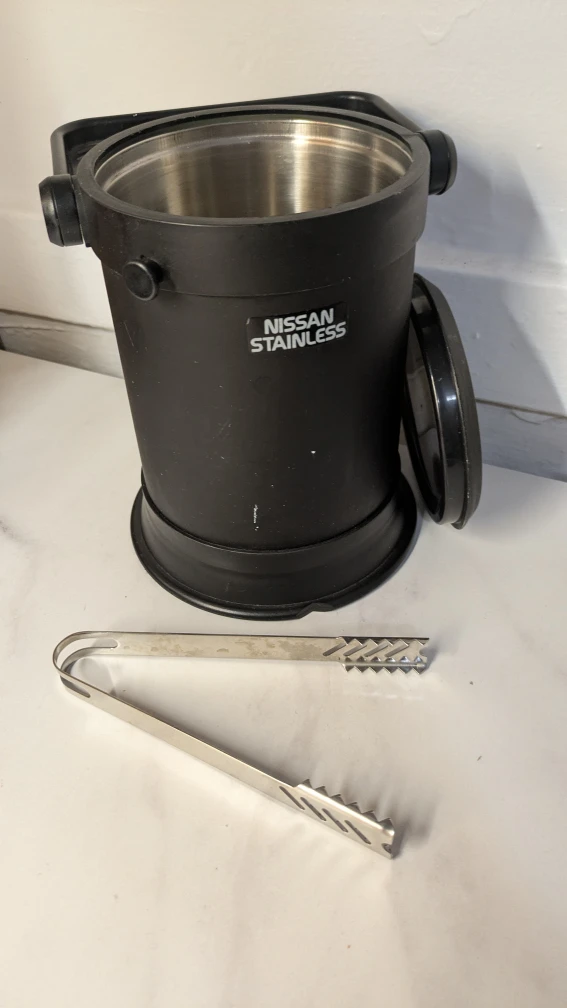 Nissan Stainless countertop Ice Bucket with Tongs - photo 4