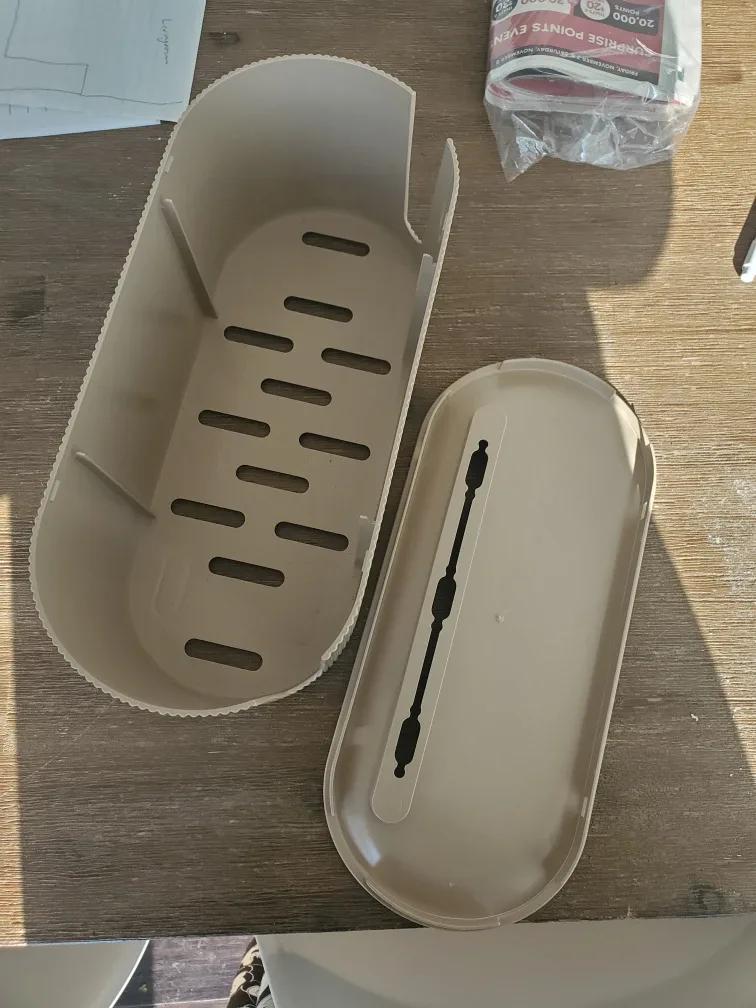 Beige cable organization box image indicator(4)