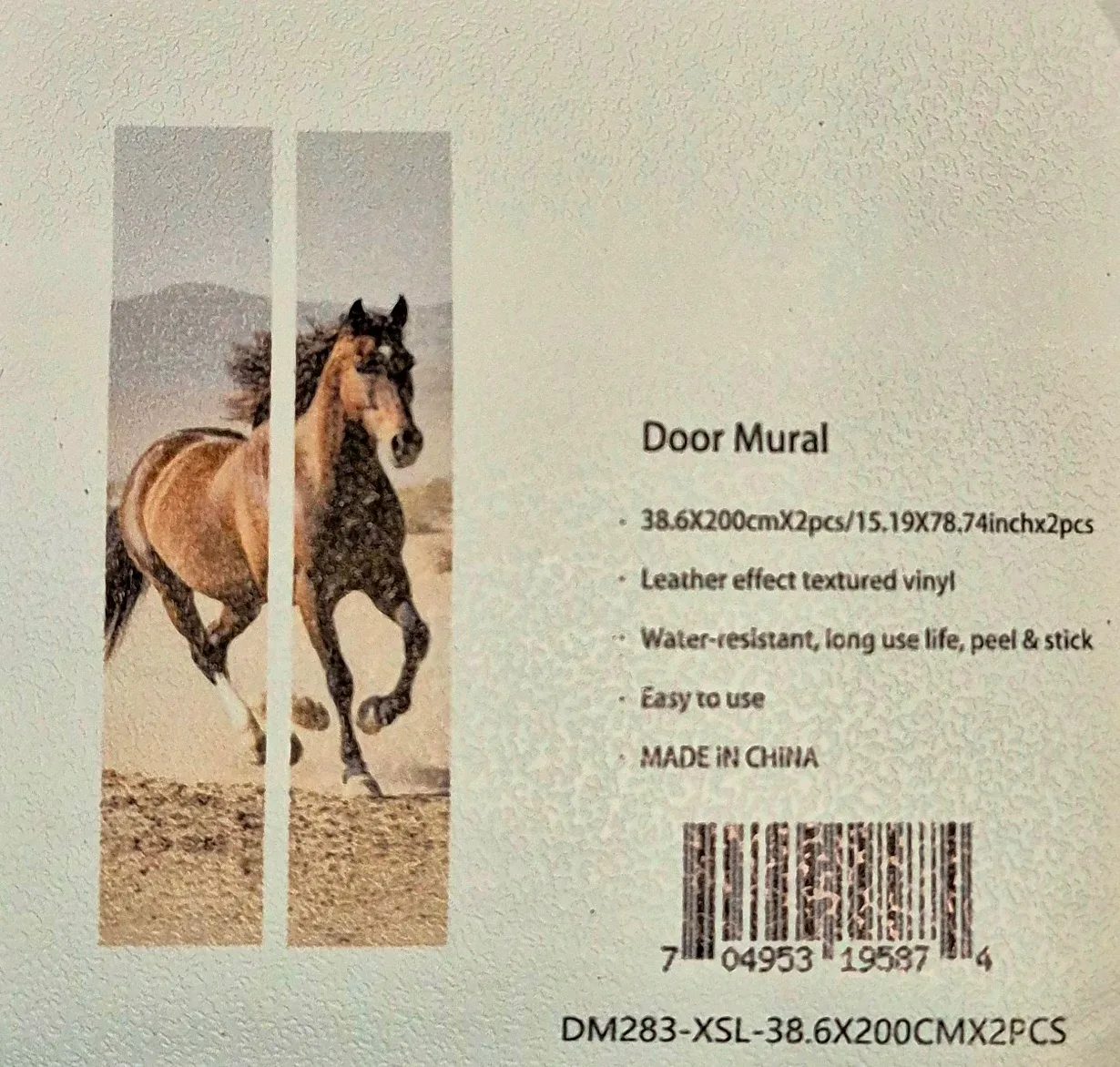 Horse Peel & Stick Vinyl Door Mural 78"×30" image indicator(2)