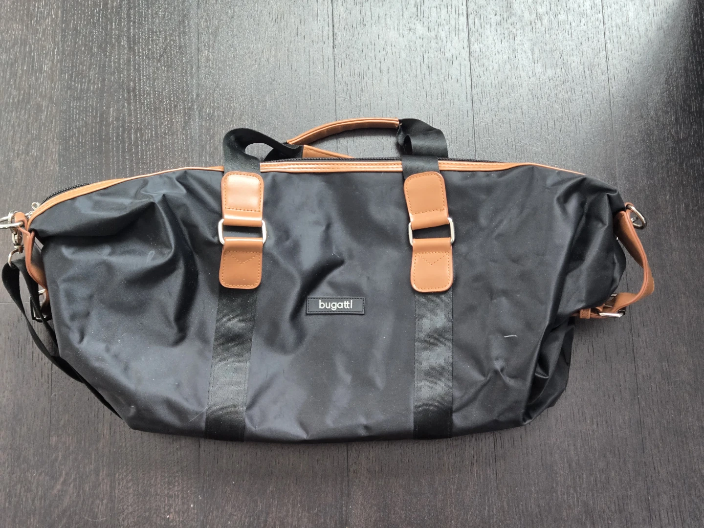 Bugatti Black Duffle Bag