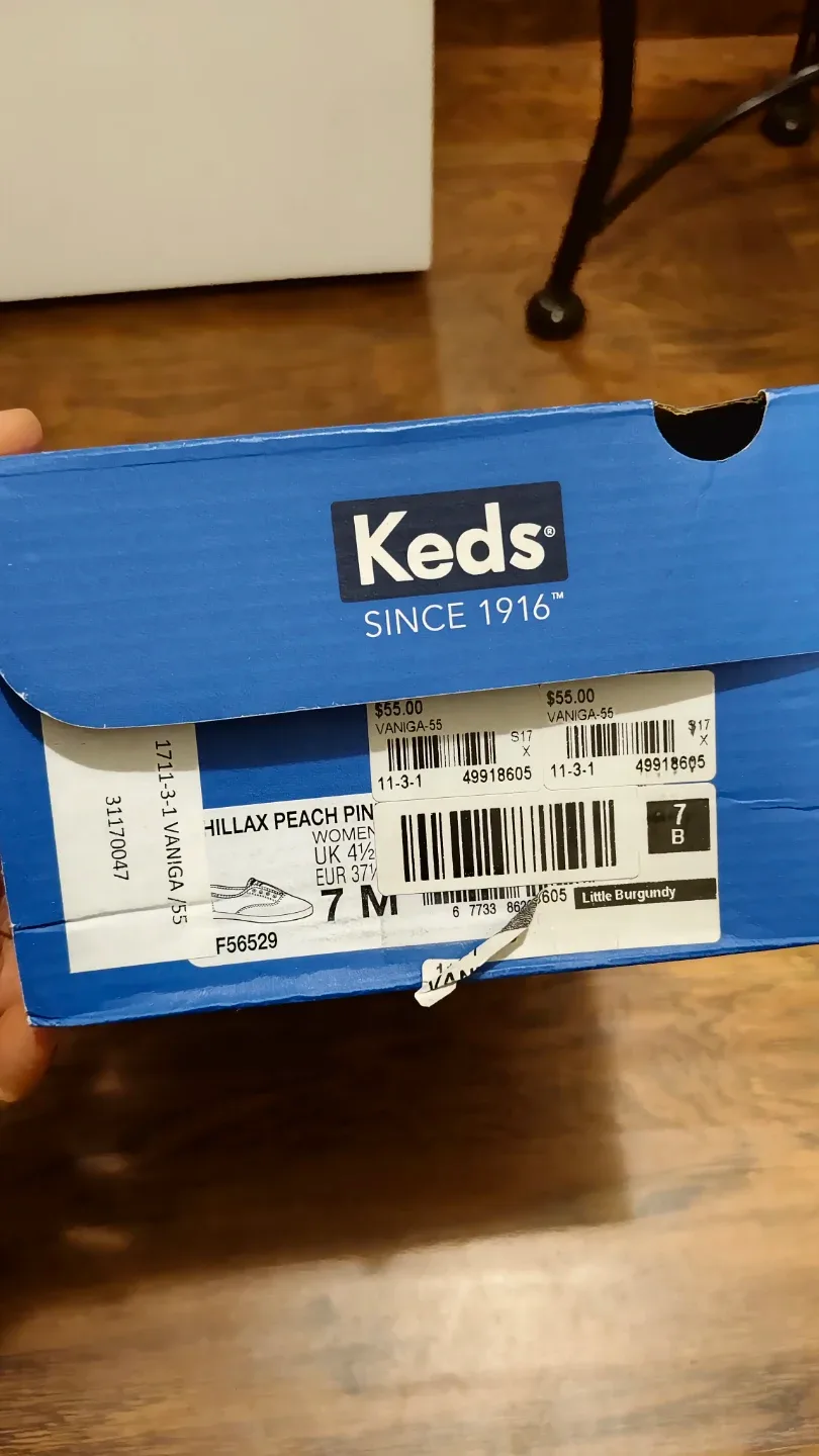 New Keds Hillax Peach Pin Women's Shoes - Size 7 image indicator(4)