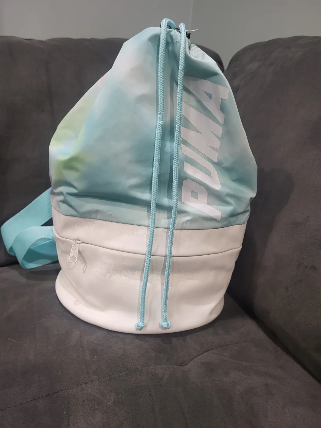 Puma Drawstring Backpack - Blue/White🥕