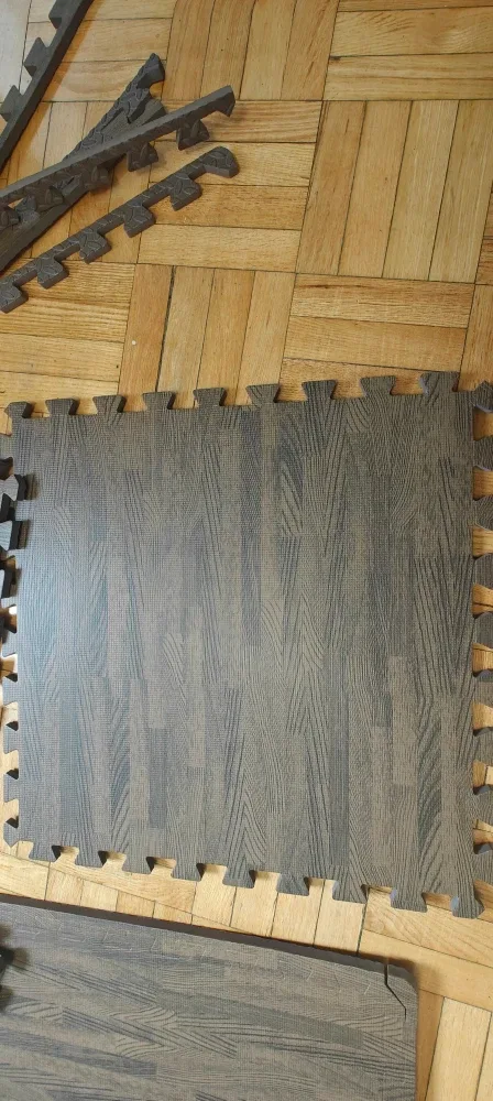 Wood Grain Interlocking Foam Floor mat image indicator(4)