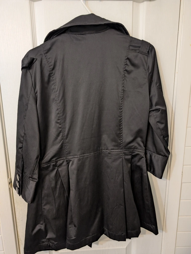 Majora Black Trench Coat - Size M/M - photo 3