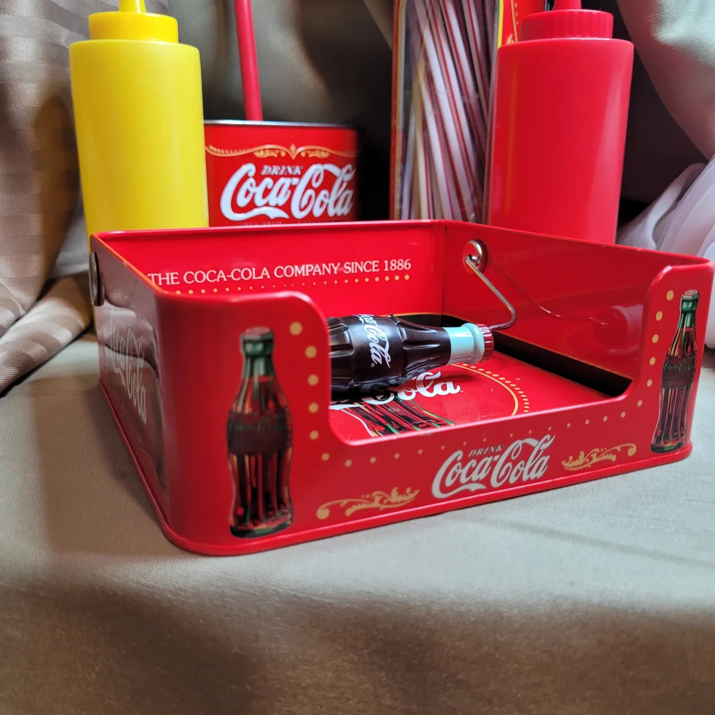 Lot of 3 Collectible Coca-Cola Tin Items... image indicator(8)