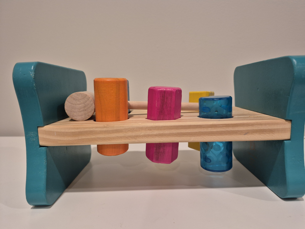 B. Crafted with Love Hammering Toy