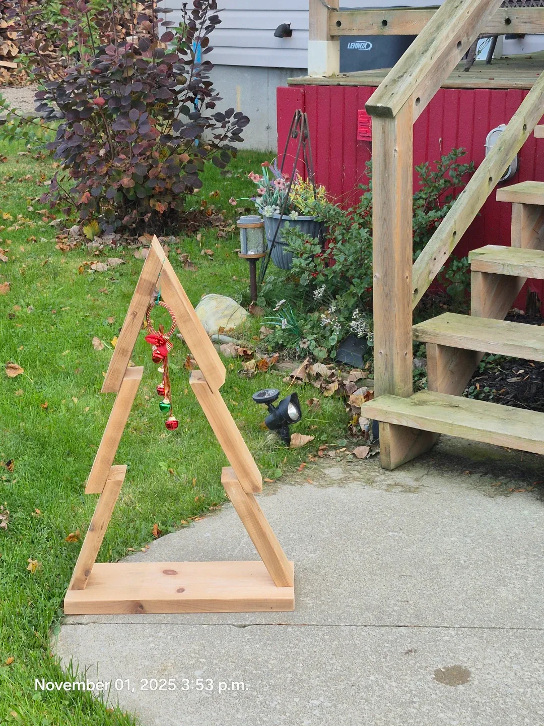 Wooden Christmas Tree Decor