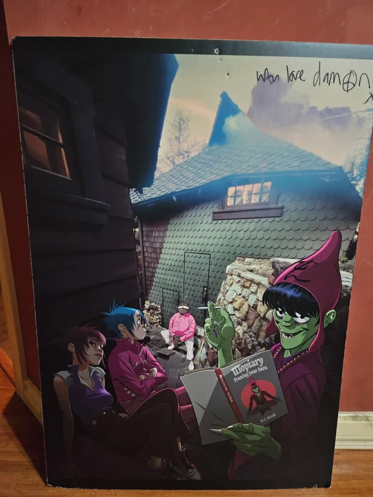 Gorillaz Poster - Signed by Damon Albarn