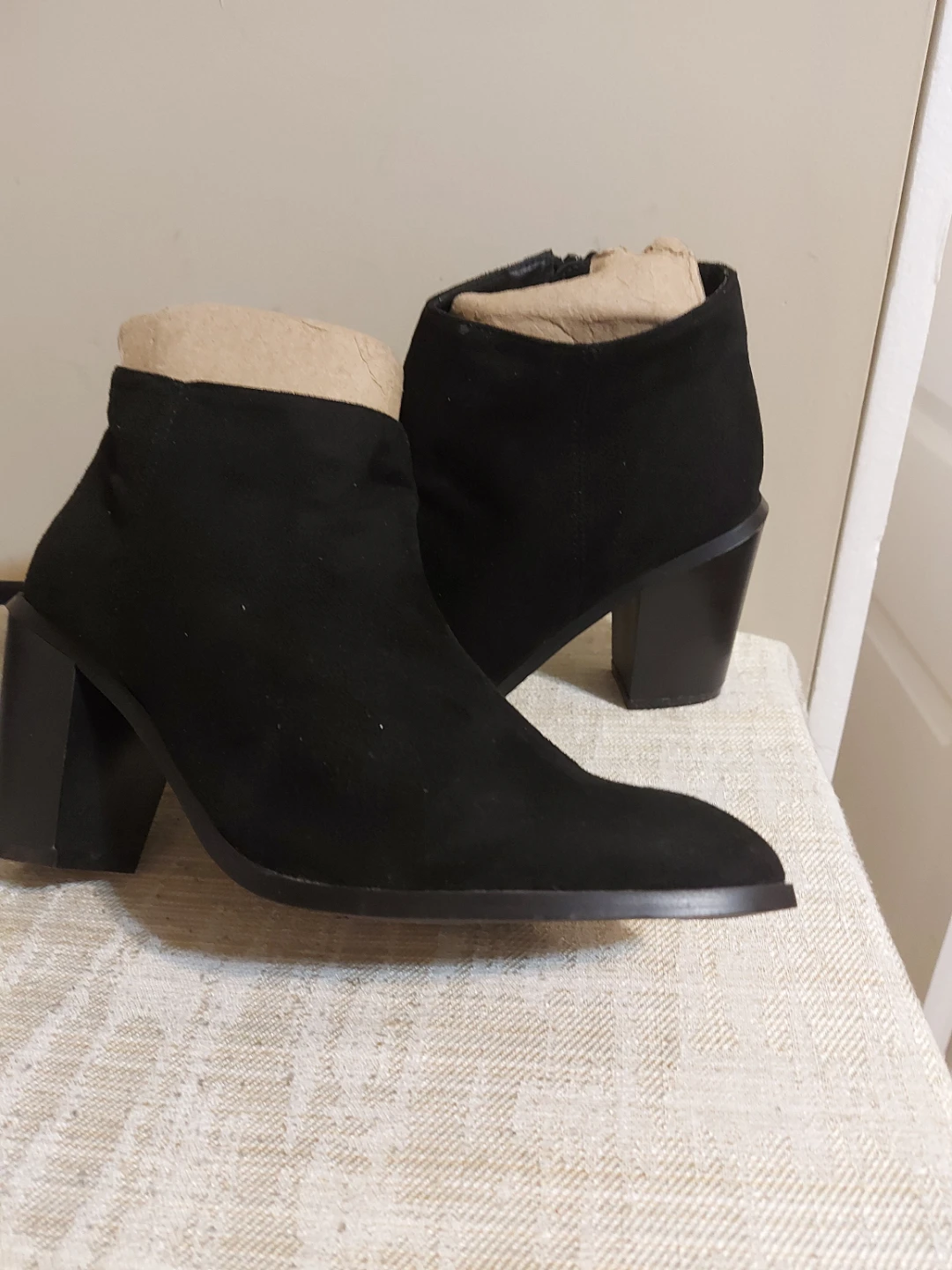 Torrid Black Suede Ankle Boots - Size 9.5