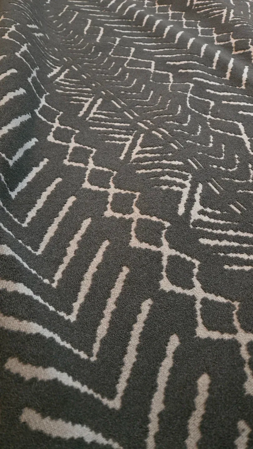 Stylish Grey Patterned Throw Blanket image indicator(2)