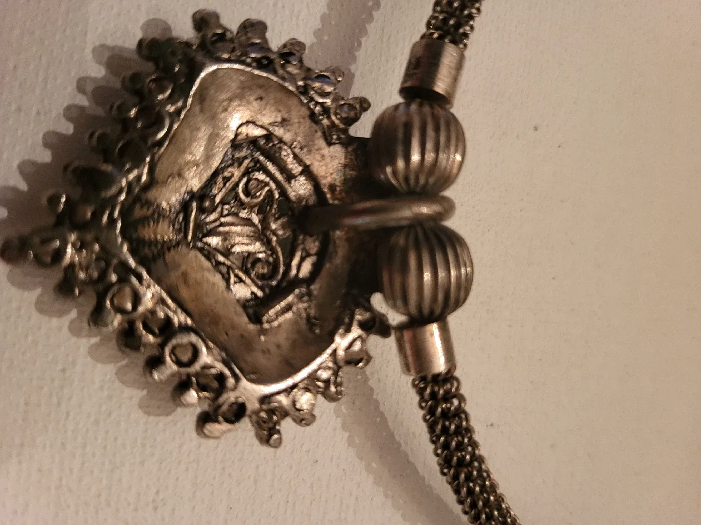 Vintage Silver Tone Statement Necklace image indicator(3)