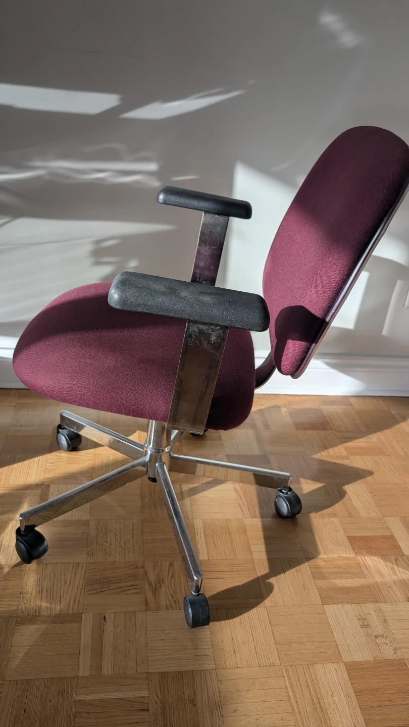 Burgundy Office Chair - photo 5