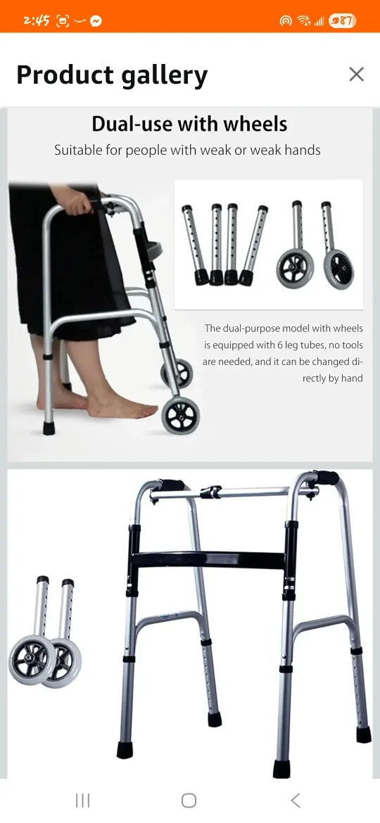 MAYQMAY Adjustable Wheeled Walker image indicator(4)