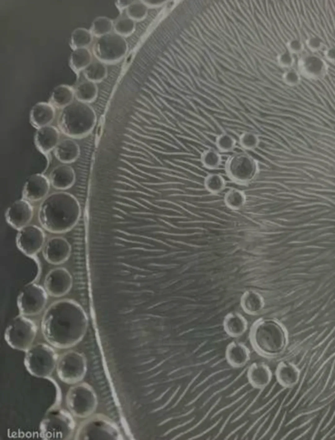 Vintage Italian Masserini Decorative Clear Glass Bowl image indicator(3)