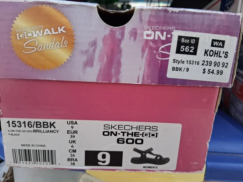 Skechers On-The-Go 600 Sandals - Size 9