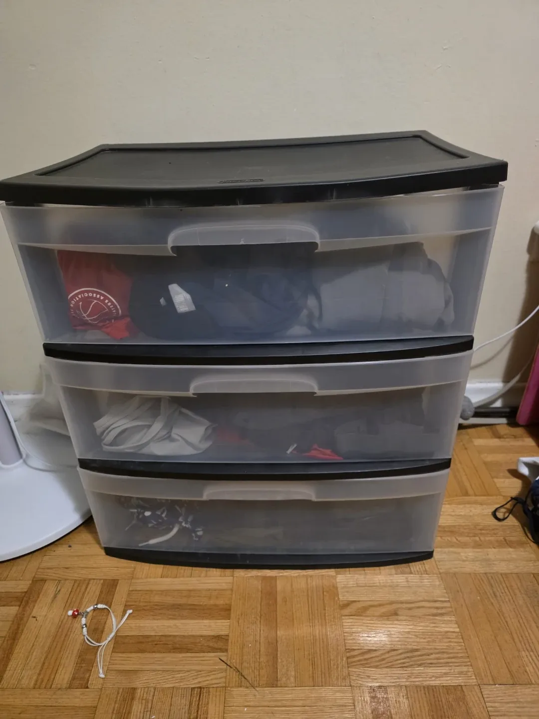 3-Drawer Wide Weave Tower Storage Unit