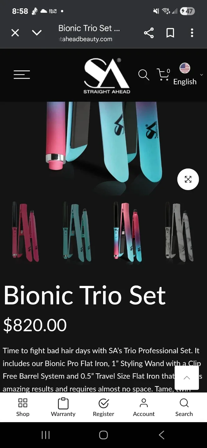 Straight Ahead Bionic Trio Set image indicator(2)