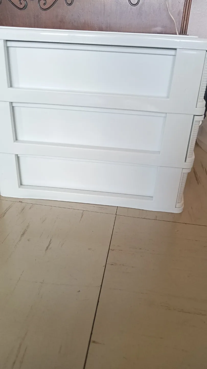 White 3-Drawer Storage Unit image indicator(4)