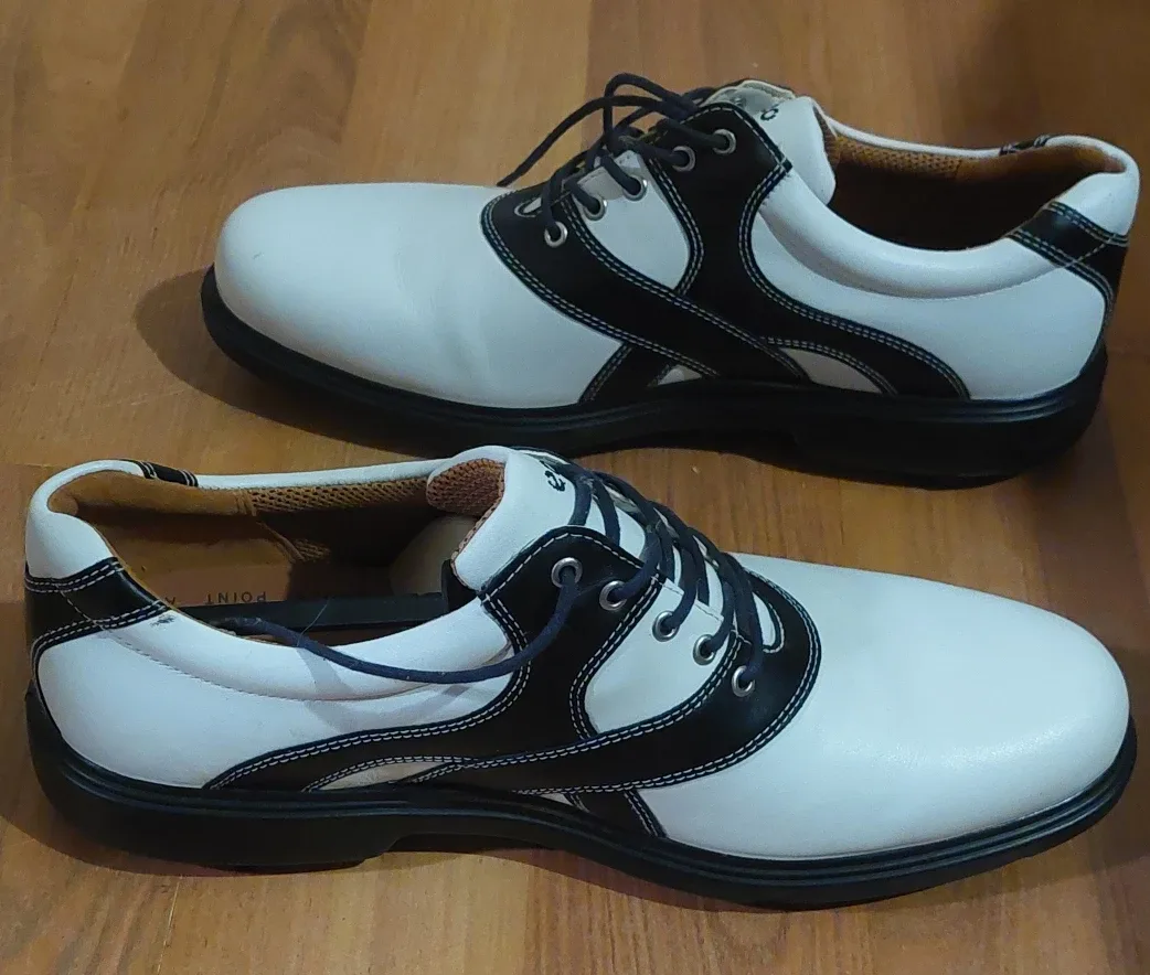 Ecco White & Black Golf Shoes image indicator(3)