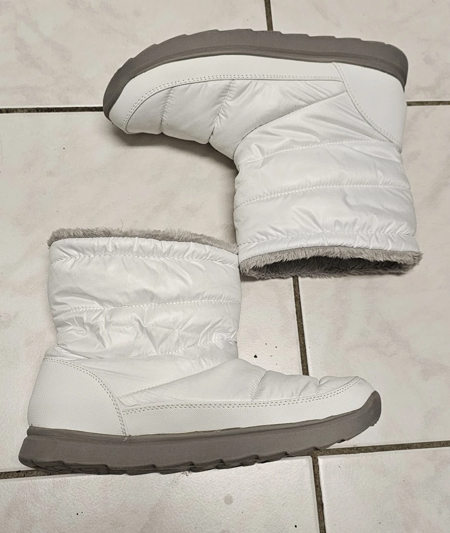 White Puffer Winter Boots - Size 10 - photo 3