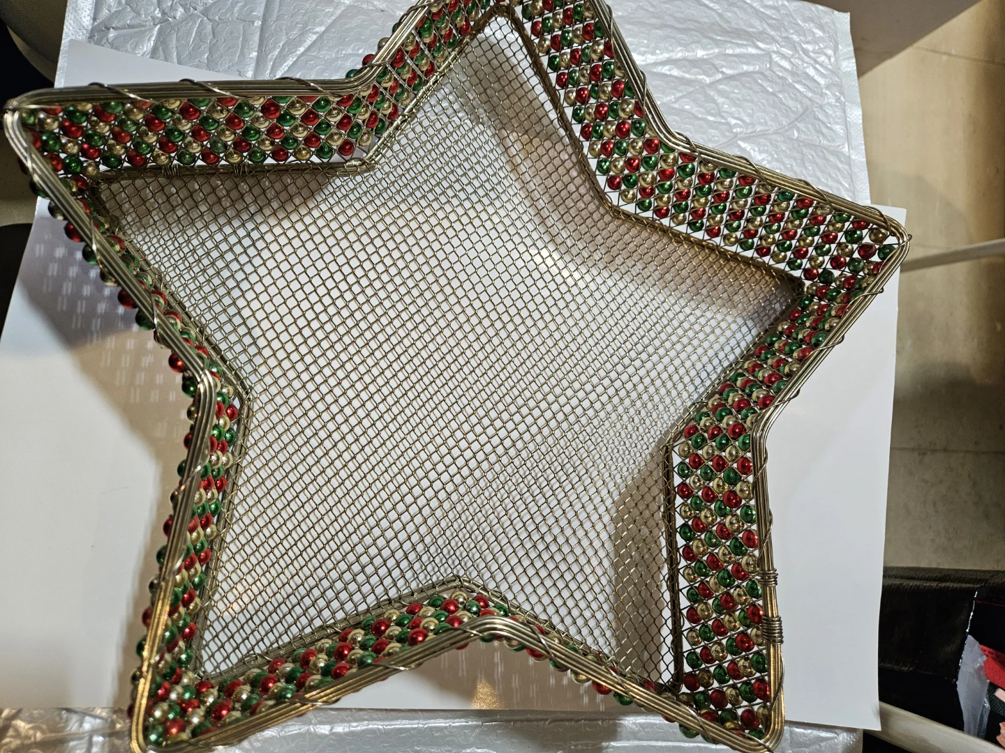 Star Shaped Christmas Ornament Tray