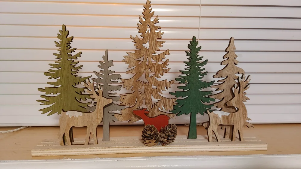 Wooden  Forest Scene Decoration New image indicator(2)