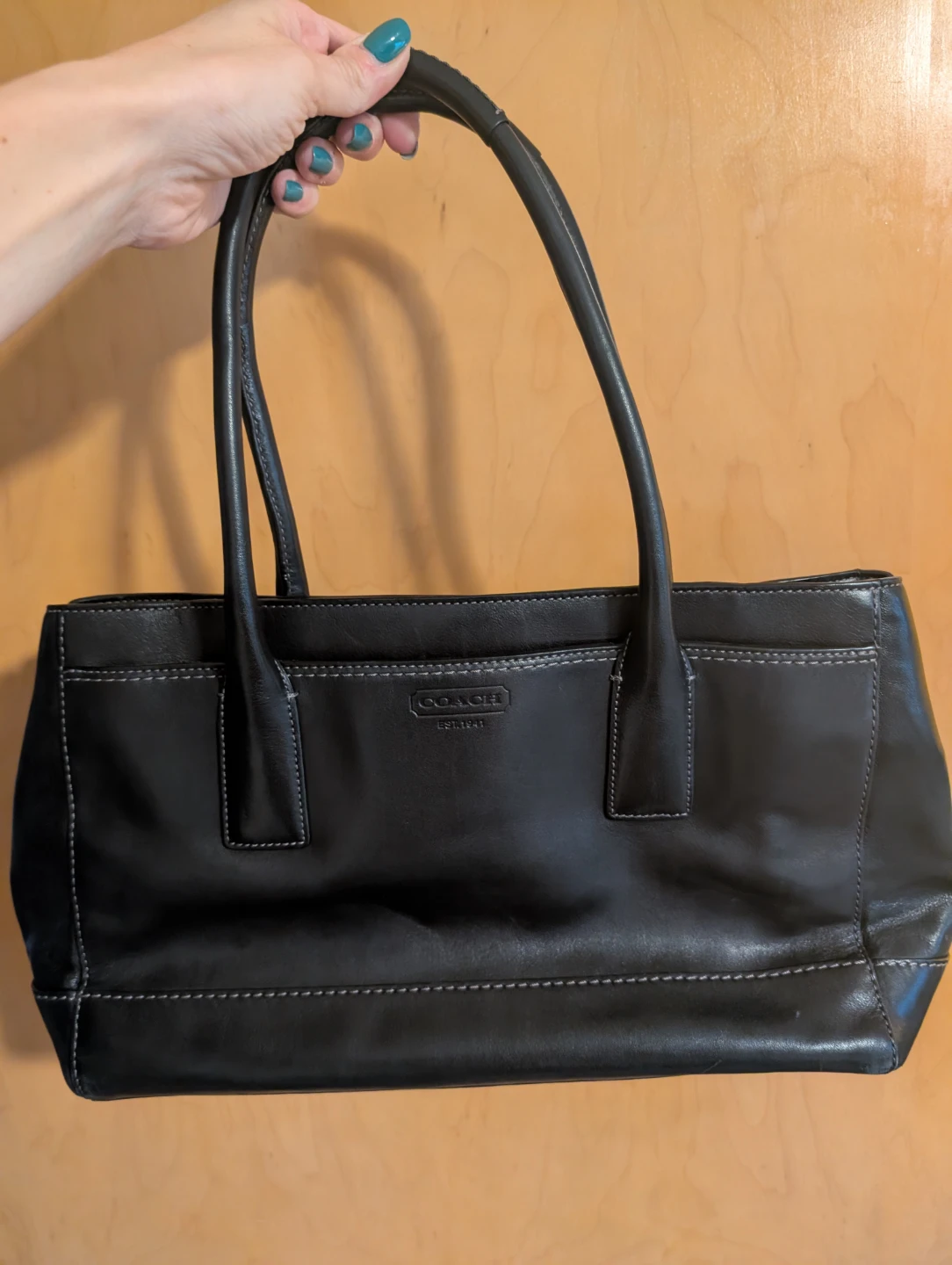 Coach Leather black purse/bag - photo 2