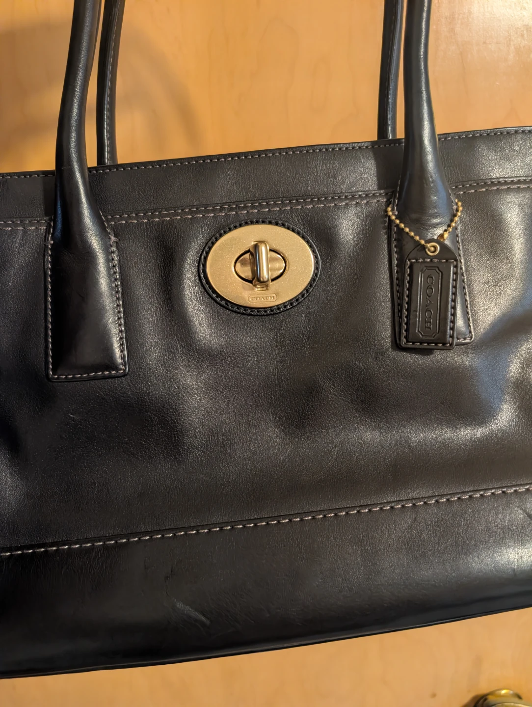 Coach Leather black purse/bag - photo 4