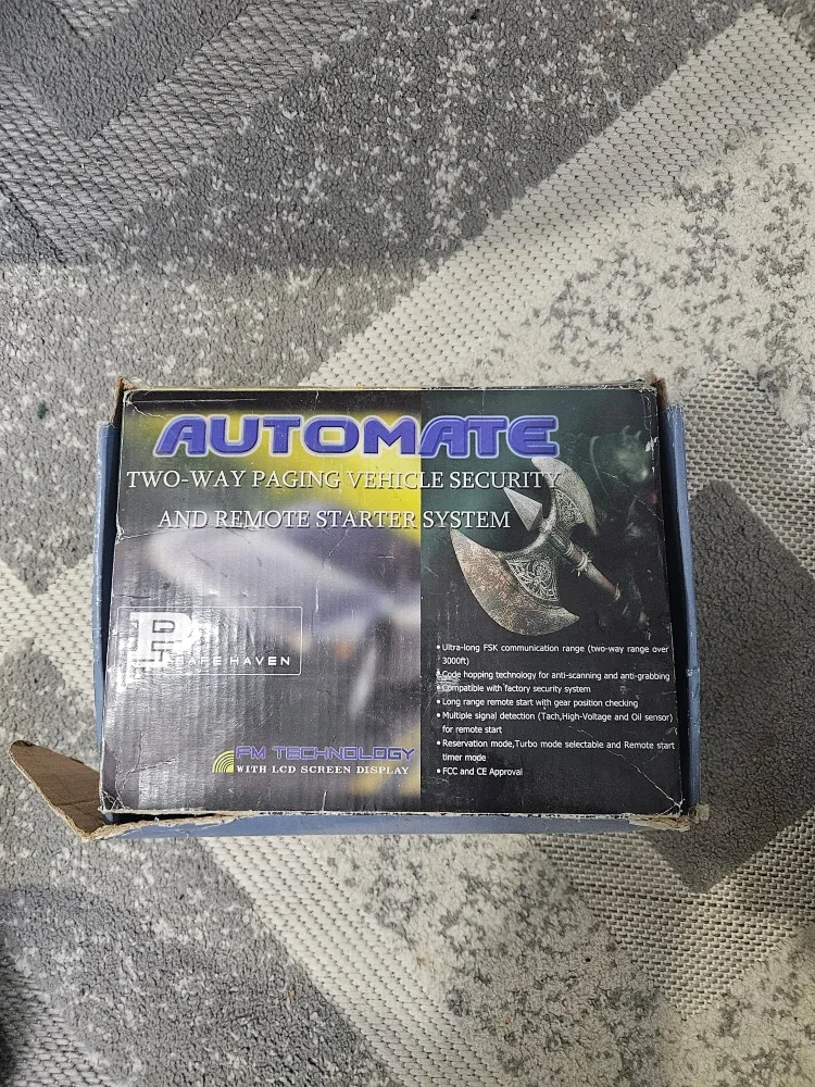 Automate Two-Way Paging Vehicle Security System