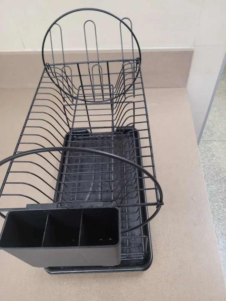 Black Metal Dish Rack 🥕🎯 image indicator(3)