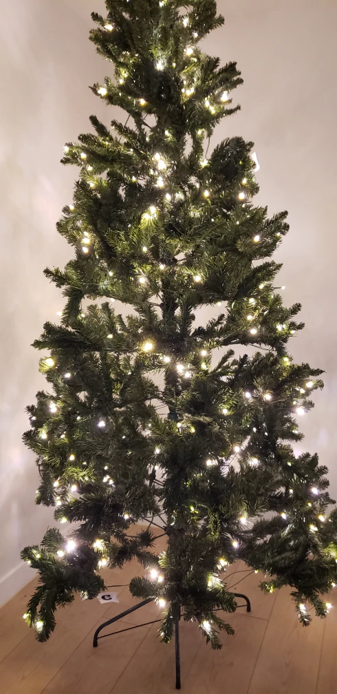 7.5ft Pre-Lit Christmas Tree with Christmas ornaments - photo 2