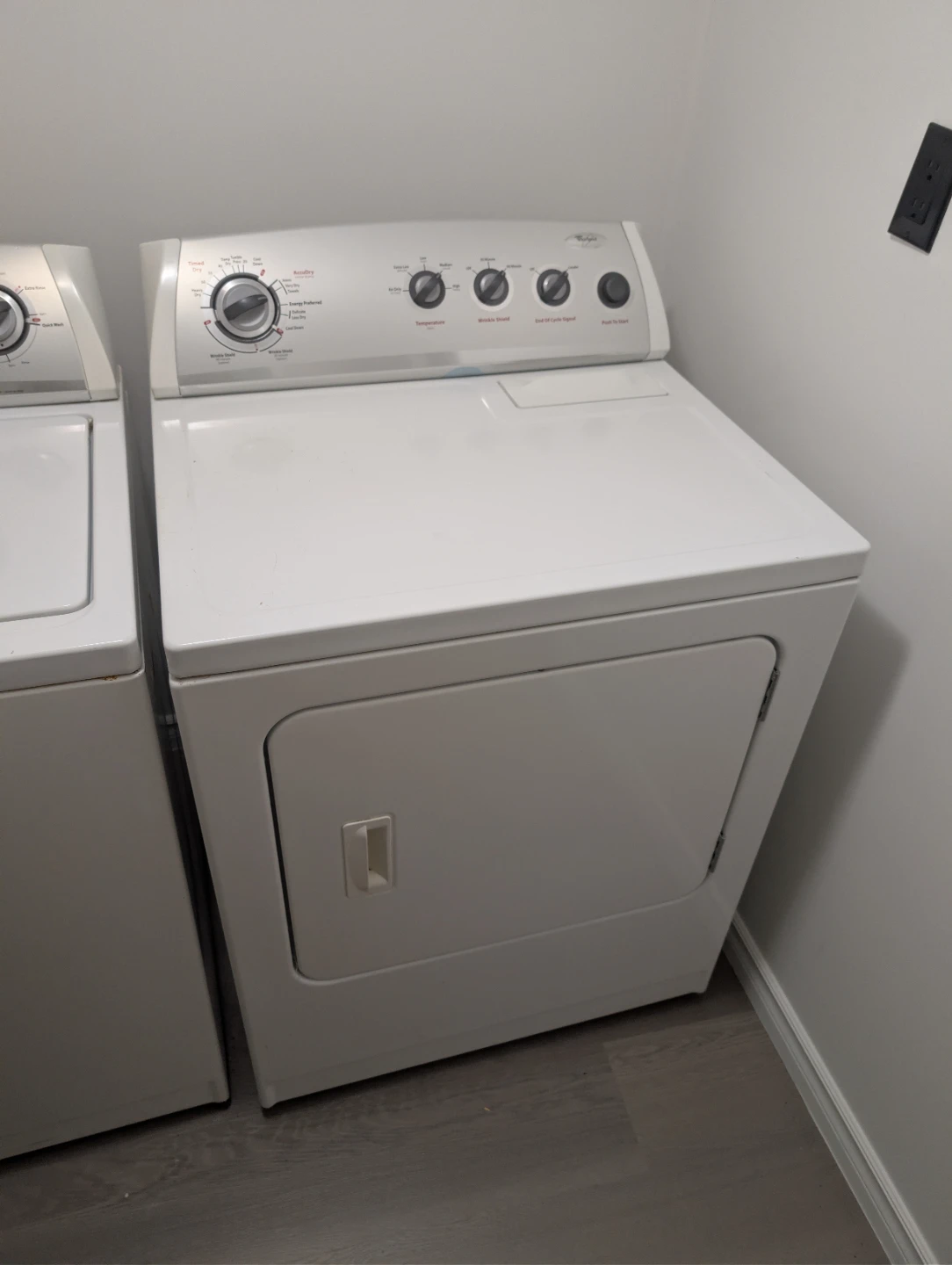 Whirlpool washer and dryer set