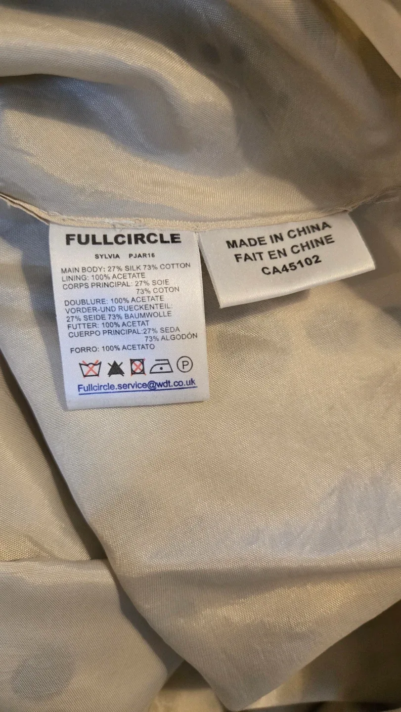 Full Circle Skirt - Beige with Black Dots image indicator(4)