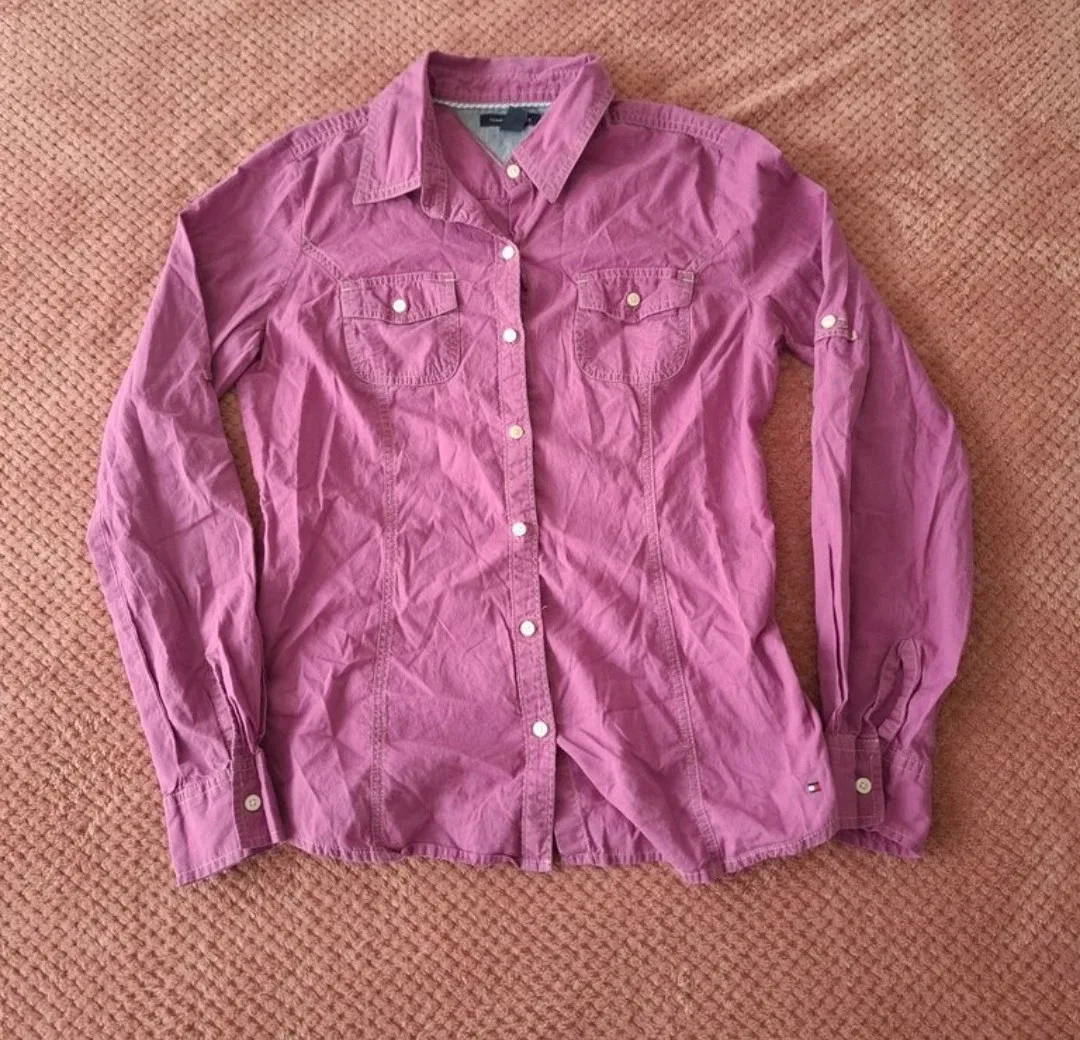 Chemise Tommy Hilfiger mauve taille S