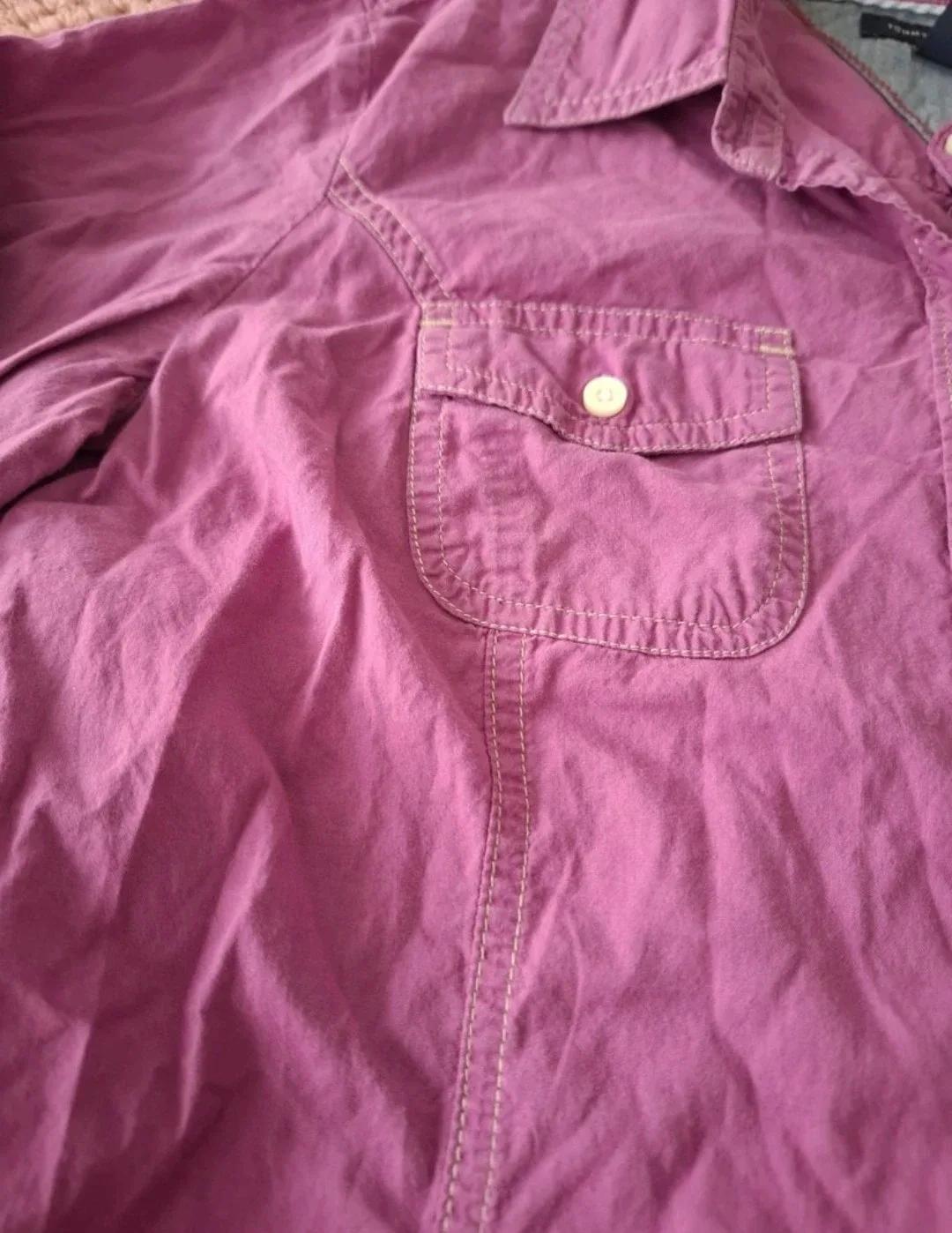 Chemise Tommy Hilfiger mauve taille S image indicator(3)
