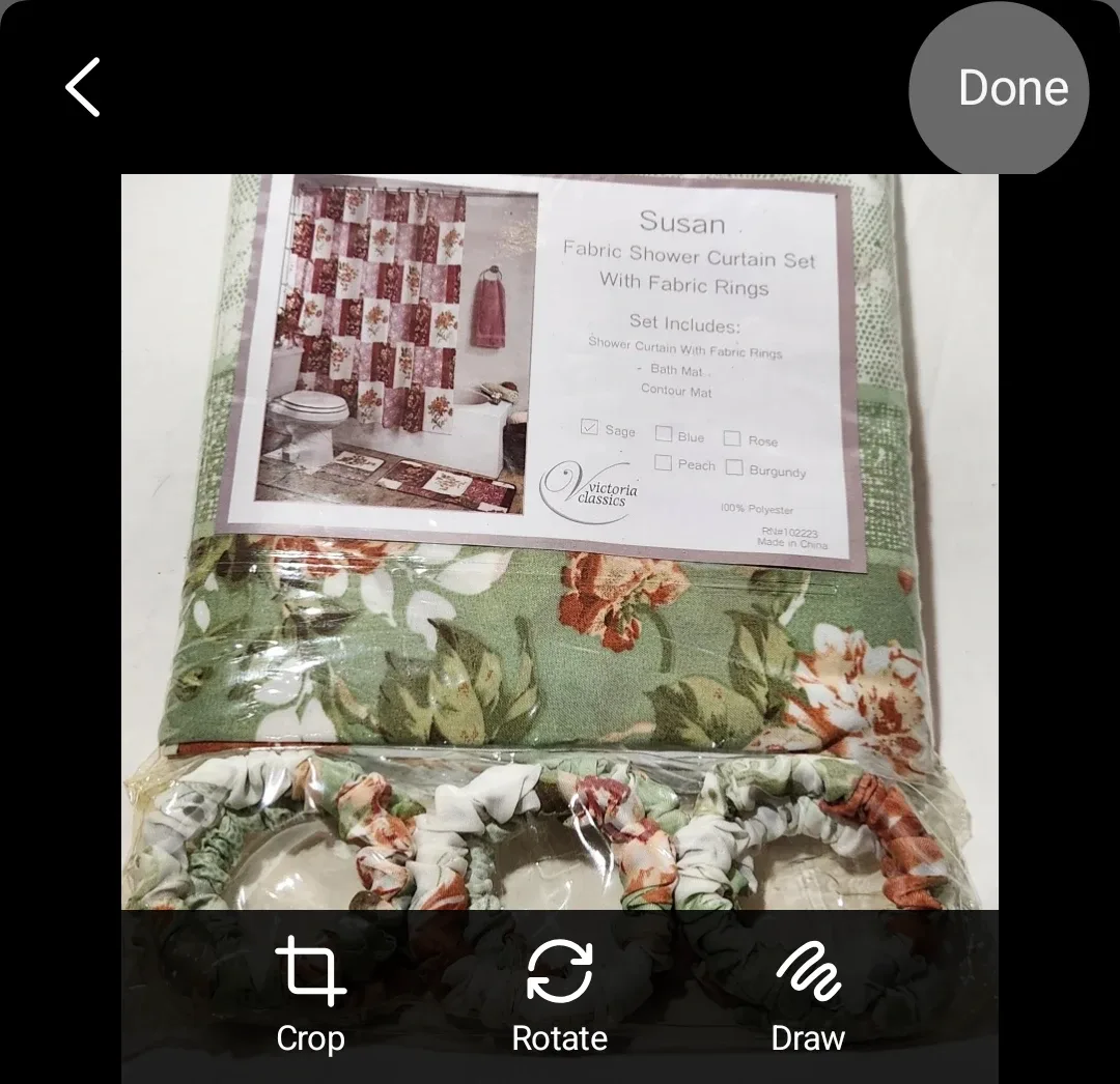 Victoria Classics Susan Shower Curtain Set - New