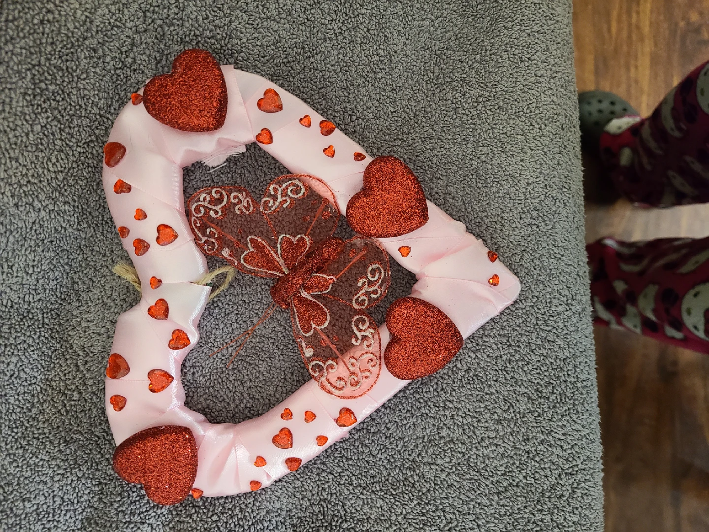 Heart-shaped Valentine's Wreath