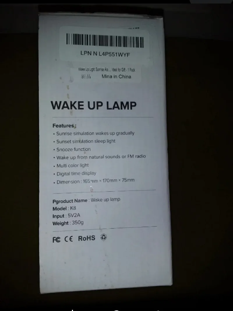 Wake Up Lamp w / Alarm Clock & Radio - Retails $51.99+Tx image indicator(3)