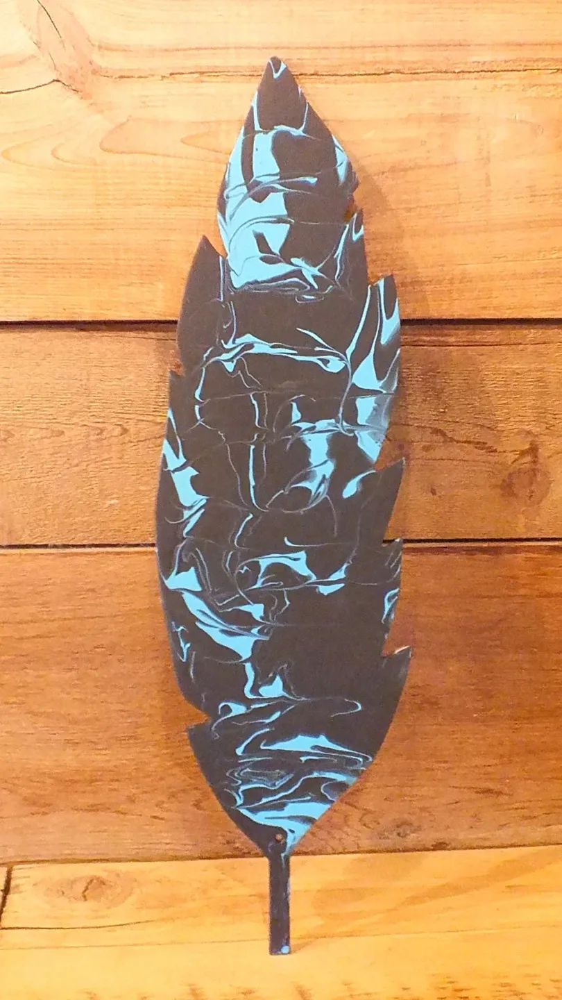 Hand-Painted wooden Feathers image indicator(5)