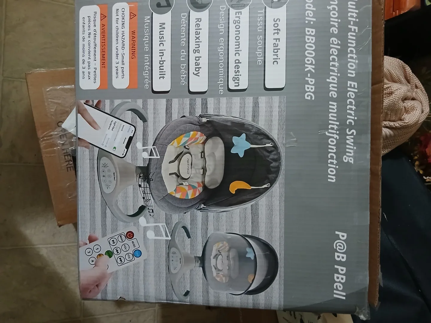 New Baby Swings for Infants, Infant Swing, 3 Seat Positions image indicator(10)