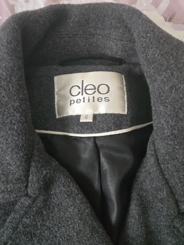 Cleo Petites Grey Coat - Size 6 image indicator(2)